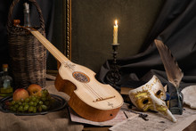 Musical Still Life In The Renaissance Style With Viola ..