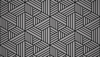 Abstract geometric pattern with stripes, lines. Seamless vector background. Black ornament. Simple lattice graphic design