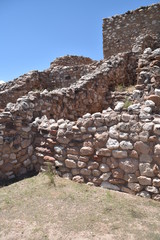 Cottonwoood, AZ., U.S.A. Aug. 1, 2017. Tuzigoot National Monument. 2-3 store pueblo of 110-rooms. Built circa 1125-1400 CE.