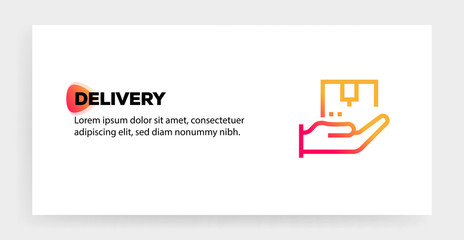 Canvas Print - DELIVERY ICON CONCEPT