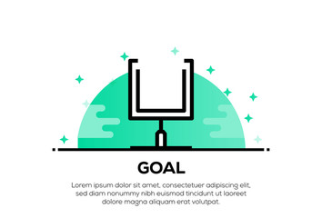 Wall Mural - GOAL ICON CONCEPT