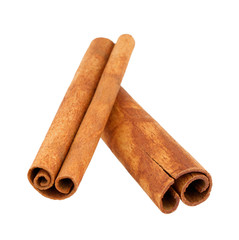 Wall Mural - Cinnamon sticks isolated on white background without shadow