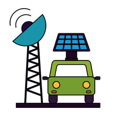 Poster - car transport antenna solar panel