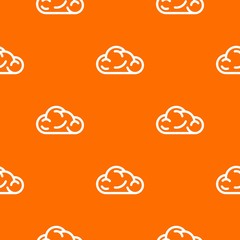 Poster - Ui cloud pattern vector orange for any web design best