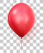 Red transparent party ballon