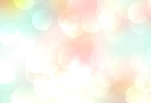 Soft Colors Blurred Spring Summer Natural Bokeh Background. 8 March Mathers Day Backdrop.Pastel Gradient Colorful Wallpaper.