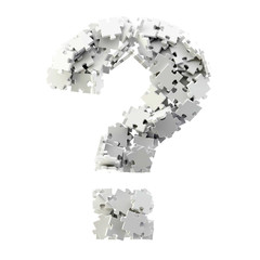 Wall Mural - single question mark, business concepts; original 3d rendering