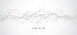 © royyimzy - Abstract connecting dots and lines with geometric background. Modern technology connection science, Polygonal structure background. Vector illustration