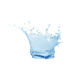 Fototapeta Łazienka - Water splash,water splash isolated on white background,blue water splash,