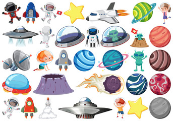 Sticker - Set of solar system