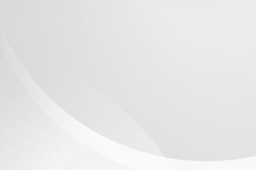 Wall Mural - white gradient abstract curve pattern on gray background.