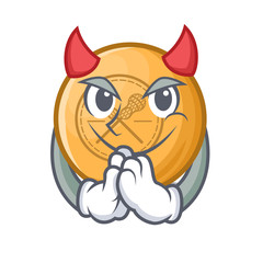 Sticker - Devil lacrosse ball in the mascot shape