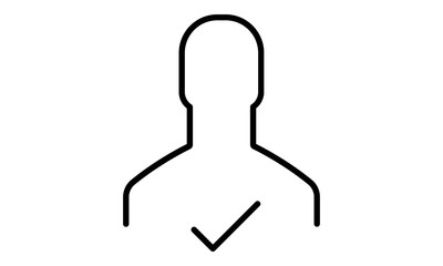 Poster - User profile verified icon for web design