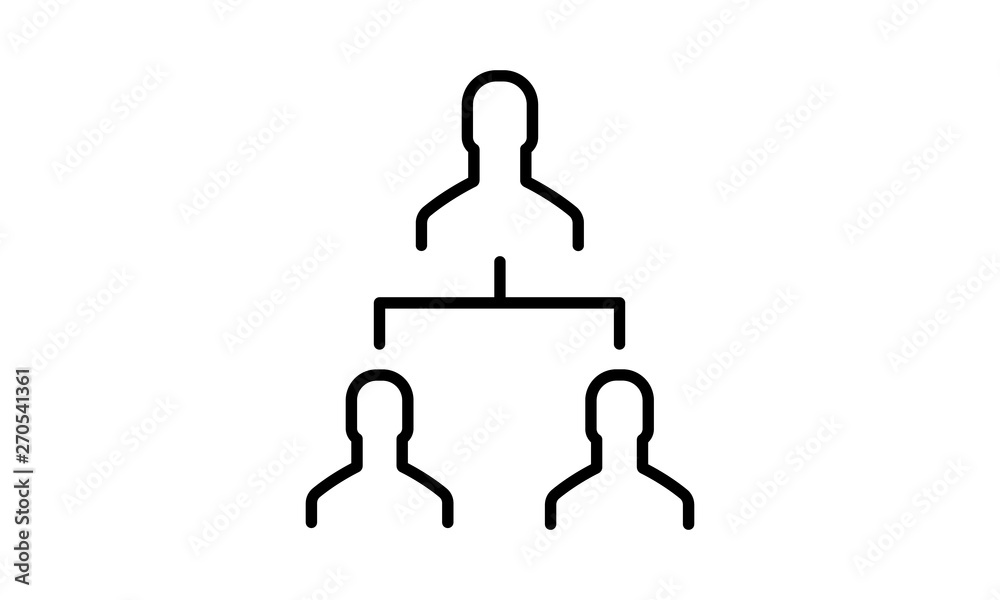 Vector de Stock Hierarchical structure icon vector illustration | Adobe ...