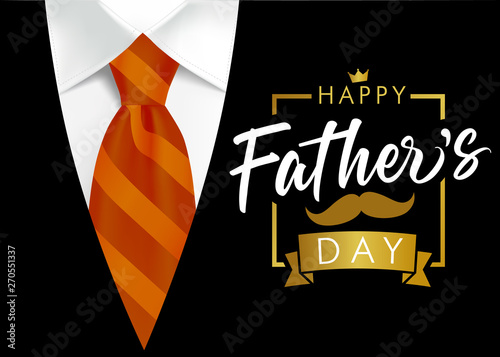 Happy Father S Day Vector Lettering Background Happy Fathers Day
