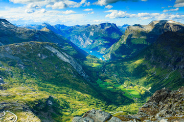 Wall Mural - Geirangerfjord from Dalsnibba viewpoint, Norway