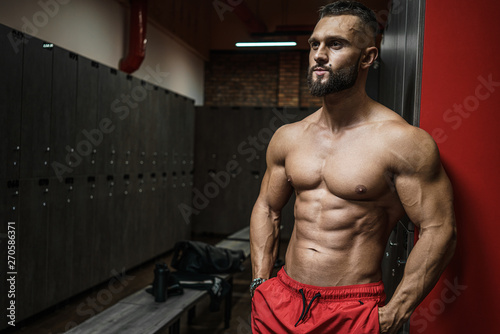 Working out in the locker room