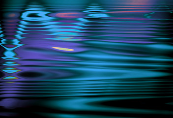 Wall Mural - Abstract Ultra Violet Waves Holographic background