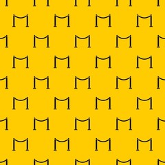 Poster - Decorative poles with tape pattern seamless vector repeat geometric yellow for any design