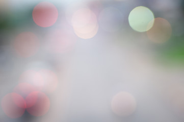 Wall Mural - abstract bokeh blur light background , bokeh style in the city
