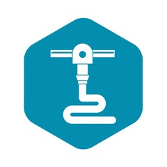 Poster - 3d printer printing icon in simple style isolated vector illustration