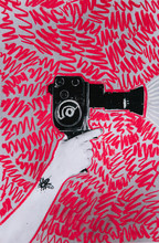 Los Res Print Of A Woman's Hand With Tattoo Holding A Vintage Cine-camera