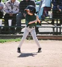 Young Ball Player At Bat