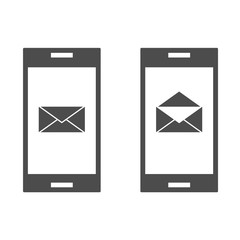 Poster - Phone with message icon