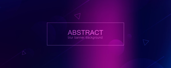 Poster - Abstract banner with gradient shapes 