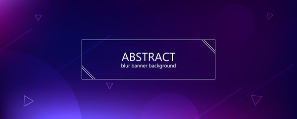 Poster - Abstract banner with gradient shapes 