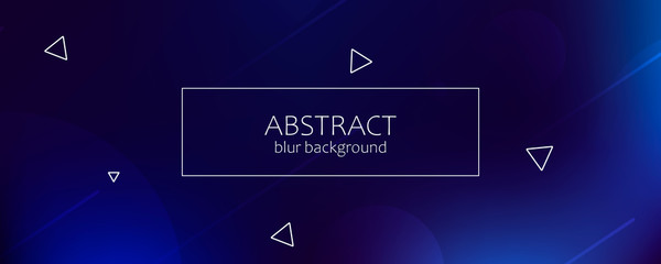 Poster - Abstract banner with gradient shapes 