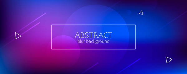 Poster - Abstract banner with gradient shapes 