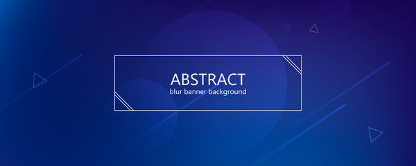 Poster - Abstract banner with gradient shapes 