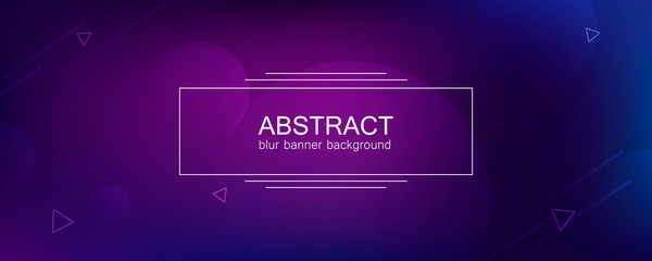 Poster - Abstract banner with gradient shapes 