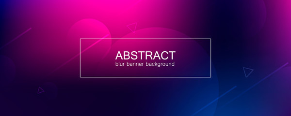 Poster - Abstract banner with gradient shapes 