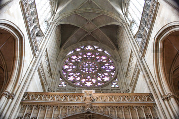 Wall Mural - St.Witt Cathedral on a cloudy day, Prague