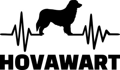 Sticker - Hovawart frequency silhouette