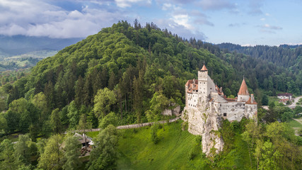 Sticker - Medieval Bran castle. Brasov Transylvania, Romania