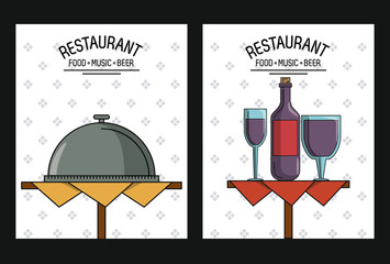 Poster - Restaurant menu covers