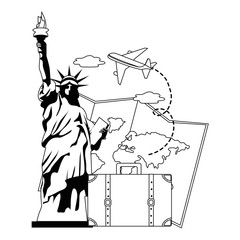 Canvas Print - Statue of Liberty in New York design