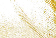 Golden Texture Pattern Of Weaving Fabric Background.
