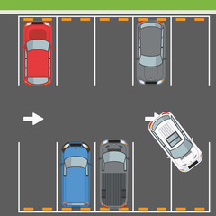 Poster - Parking zone topview