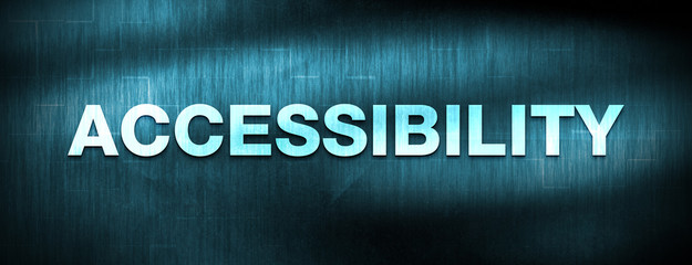 Accessibility abstract blue banner background