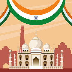 Poster - India national monument building architecture