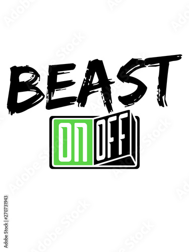 Fotomural beast mode monster bodybuilder stark kämpfer fitness training muskeln on off sch