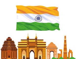 Poster - India national monument building architecture