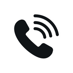 Poster - Phone icon vector. Phone glyph icon illustration creativity symbol on white background.