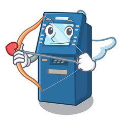 Sticker - Cupid ATM machine isolated with the mascot