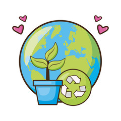 Wall Mural - earth day card