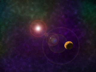 the space illustration nebula planet illustration
